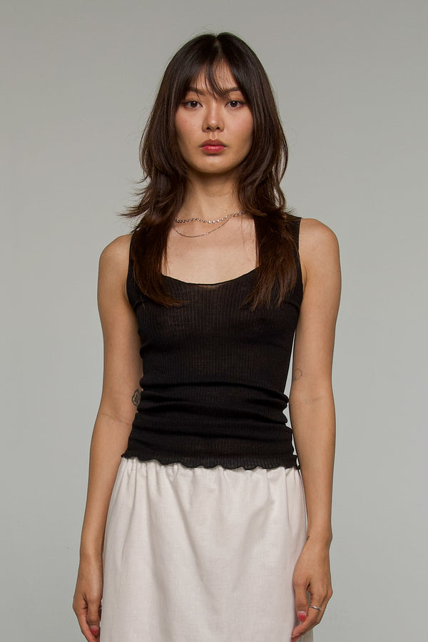 Reed Wool Silk Reversible Top