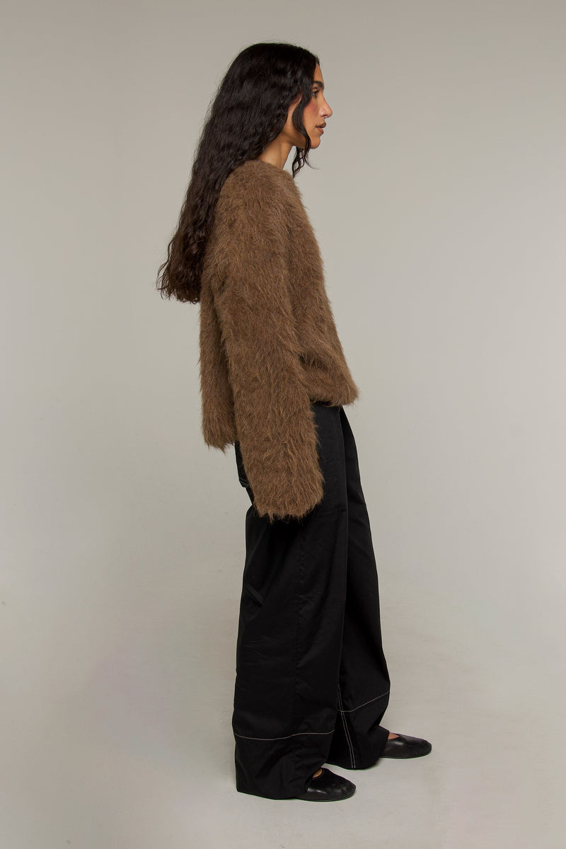 Dakota Alpaca Sweater Brown