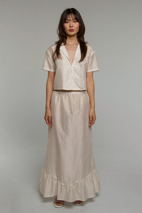 Ally Cotton Silk Skirt