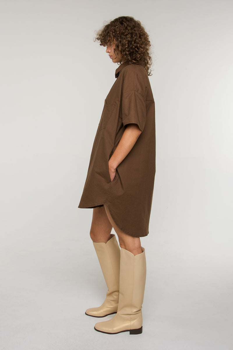 Julie Oversized Shirt Dress