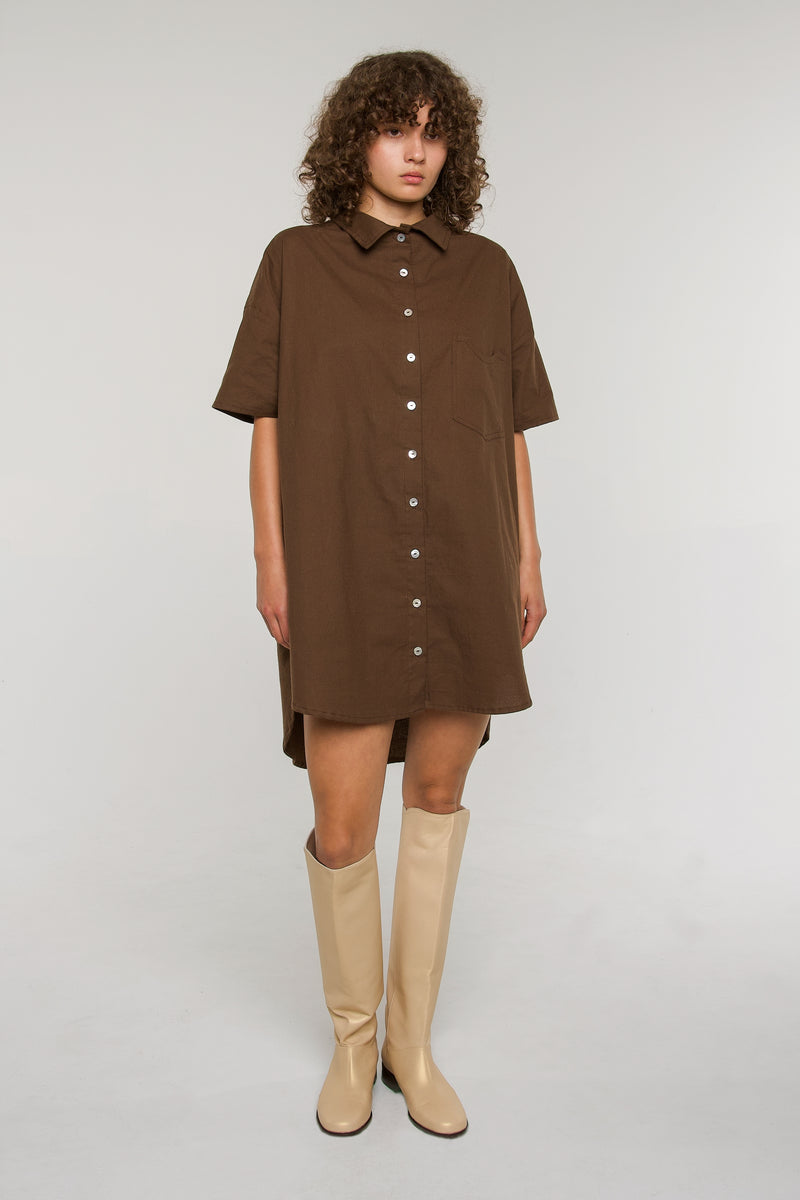 Julie Oversized Shirt Dress